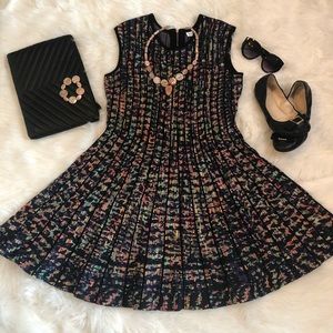 Adore Brand Colorful Sweater Flare Dress